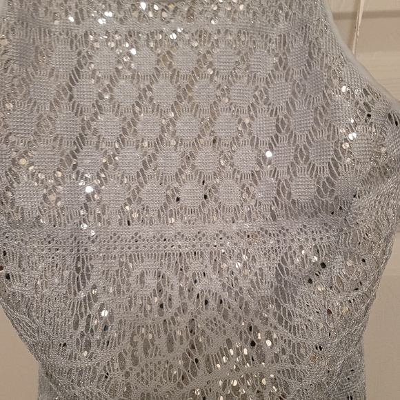 Light blue silver sequined dress - Picture 2 of 6